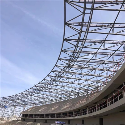 Stadionépület acélszerkezete